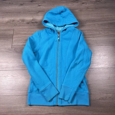 Sudadera con capucha Lucy para mujer estilo buceo cremallera completa talla mediana azul ropa deportiva Foto 1 de 4
