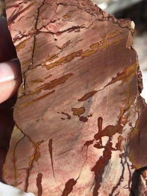 "Losa de extremo de jaspe timbre muerto de 3,5"" 97 g piedra de cableado lapidaria áspera Nevada" Foto 1 de 4