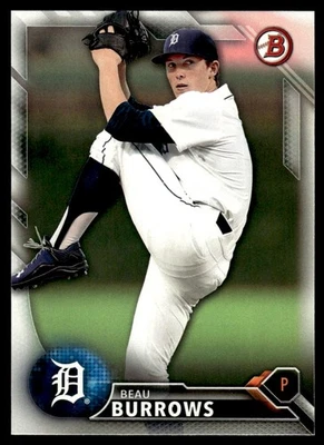 2016 Bowman Prospects Beau Burrows Detroit Tigers #BP76 - Image 1 of 2