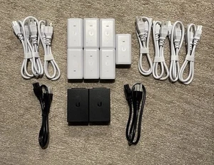Ubiquiti POE Injectors - 15 Watt x 7 - 24 Watt x 2 + Power Cords (Unused) - Picture 1 of 1
