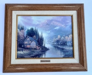 Targa classica tela opaca incorniciata 16x19" firmata Thomas Kinkade - Foto 1 di 13