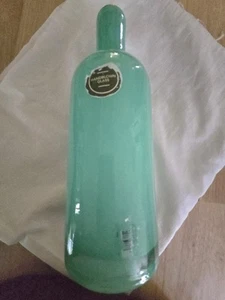 Anthropologie 10.5" Hand Blown Glass Vase Ocean Seaglass Teal Beach cottage - Picture 1 of 8