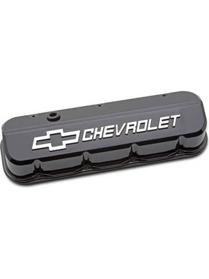 Proform Slant Edge Valve Covers For BBC Liquid Black (141-868) - Image 1 of 4