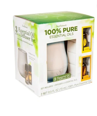 ScentSationals 100% Pure 2- Essential Oils and Diffuser  NEW - Image 1 of 4