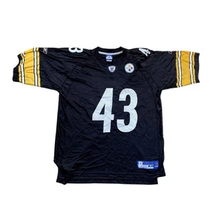Camiseta deportiva Reebok Pittsburgh Steelers Troy Polamalu #43 talla XL - Imagen 1 de 6
