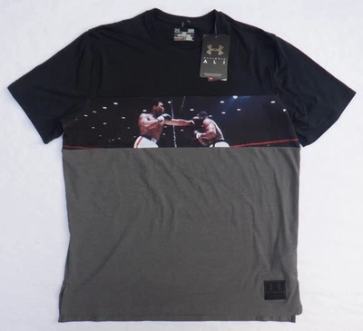 Camisa Under Armour Hombre L Muhammad Ali Negra Gris Boxeo Edición Limitada Foto 1 de 4
