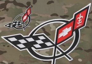 CORVETTE C-5 (one) 12" LARGE + (one) 4" C5 FINE EMBROIDERED iron-on 2-PATCH SET - Bild 1 von 1