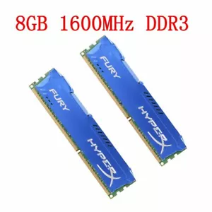 16GB 2x 8GB 4GB PC3-12800U DDR3 1600MHz Desktop CL10 Memory RAM For HyperX FURY - Picture 1 of 11