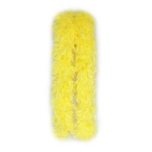 Amarillo 150 Gramos Chandelle Pluma Boa Baile Fiesta Halloween Disfraz - Imagen 1 de 1
