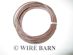 MTW 20 AWG GAUGE BROWN STRANDED COPPER WIRE 25 FEET MACHINE TOOL WIRE- USA MADE - Picture 1 of 1
