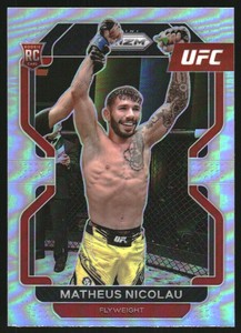 2022 Panini Prizm UFC Prizms Silver #168 Matheus Nicolau