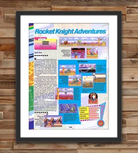 Rocket Knight Adventures Sega Genesis Glossy Review Poster Unframed G2895 - Picture 1 of 4