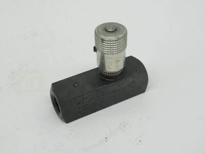 Parker F400S In-Line Flow Control Valve 5000PSI 345bar 5GPM 19LPM 1/4"NPT USED - Picture 1 of 5