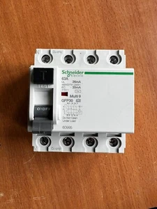 SCHNEIDER ELECTRIC MG60995 / MG60995 FI-Schutzschalter, MULTI 9, GFP30, 63A  - Bild 1 von 1