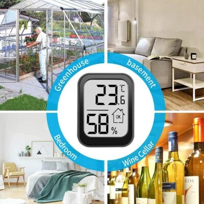 Precision Digital Thermometer Hygrometer for Indoor Room Temperature Humidity - Image 1 of 4
