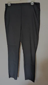 Loft Solid Black High Waist Curvy Skinny Stretch Career Pants Size 6 Side Zipper - Picture 1 of 5