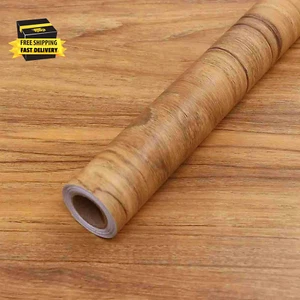 Wood Grain Contact Paper Peel and Stick Wallpaper Self Adhesive Wall Paper for C - Picture 1 of 6