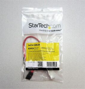 StarTech ESATAPLATE1 1 Port SATA to eSATA Slot Plate Bracket New