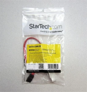 StarTech ESATAPLATE1 1 Port SATA to eSATA Slot Plate Bracket New - Picture 1 of 6