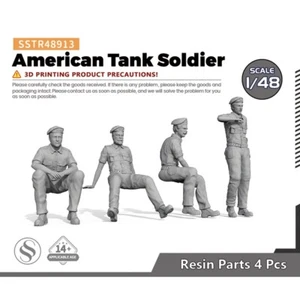SSMODEL 913 1/48 O Scale Model Upgrade Parts American Tank Soldier - Picture 1 of 4