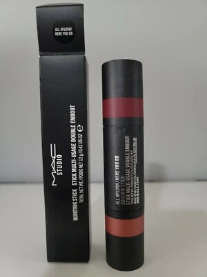 M.A.C  STUDIO QUIKTRIK STICK MULTI-USAGE DOUBLE EMBOUT (ALL AFLUSH /HERE GO 100% - Image 1 of 4