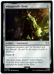 MTG - WHISPERSILK CLOAK - Lord of the Rings Commander - Picture 1 of 1
