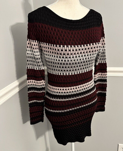 VETEMENTS Abito White Ho Black Market taglia M bodycon maglia incrociata elasticizzato girocollo