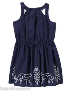 NWT Gymboree Sunny Safari embroidered Sundress Dress 4 5 6 7 8 10 12 Girls - Picture 1 of 2