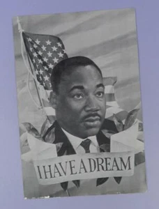 Postal de gran tamaño original de Martin Luther King I Have A Dream de los años 60 - Imagen 1 de 1