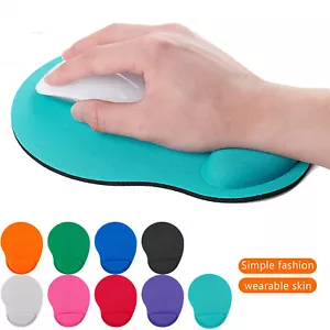 Anti-Slip Mouse Pad Mouse Mat with Foam Wrist Rest Support for PC Macbook Laptop - Picture 1 of 66