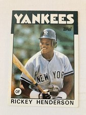 1986 Topps Rickey Henderson.