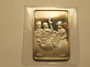 1 oz Silver bar .999 fine Saturday Evening Post Norman Rockwell First Post Cover