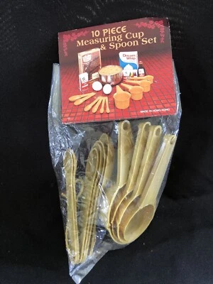 Tazas y cucharas medidoras vintage de 10 piezas en paquete original Foto 1 de 2