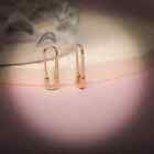 14K Solid Plain Gold 10 mm Safety Pin Earring Handmade-Jewelzofny