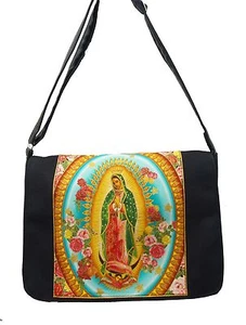 US HANDMADE LAPTOP CASE BAG "VIRGIN MARY" PATTERN MESSENGER BAG NEW - Picture 1 of 4