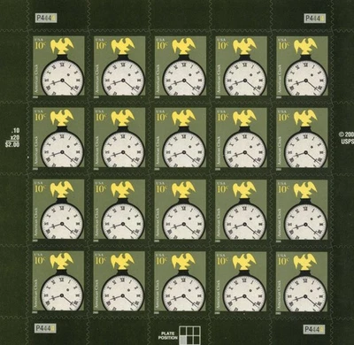 Clock,SC 3757, 2002,MNH. FV $2.00 CV $6.75.  (Lot 195) - Image 1 of 2
