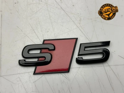 2008-2025 AUDI S5  REAR TRUNK EMBLEM BADGE "S5" BLACK OEM 22k miles 2024!!! - Image 1 of 3