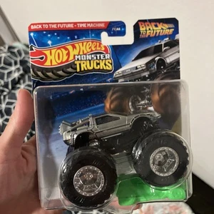 Hot Wheels Monster Trucks BACK TO THE FUTURE DeLorean 2025 Mix Truck NEW FSC - Picture 1 of 8