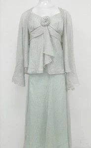 FRANK USHER LADIES 3 PIECE OUTFIT UK 18 Light Mint Green Polka Dot Skirt New - Picture 1 of 19