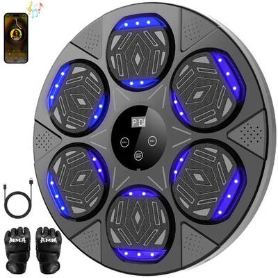 Máquina de Boxeo de Música Boxeo Máquina de Montaje en Pared para Niños Adultos Bluetooth Inteligente... Foto 1 de 4