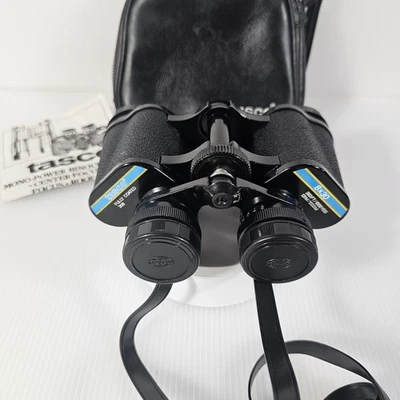 Tasco Fully Coated #308 Black 8x30 Binoculars with Case - Image 1 of 4