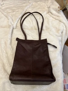 De Colección FRYE Bolso de Cuero Cartera Marrón Bolsillo Lateral con Cremallera Hobo Hombro Rectángulo - Imagen 1 de 16