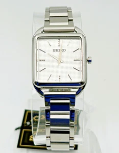 SEIKO Stainless Steel ESSENTIALS Silver Dial 26mm Women's Watch SWR073 MSRP $295 - Picture 1 of 9