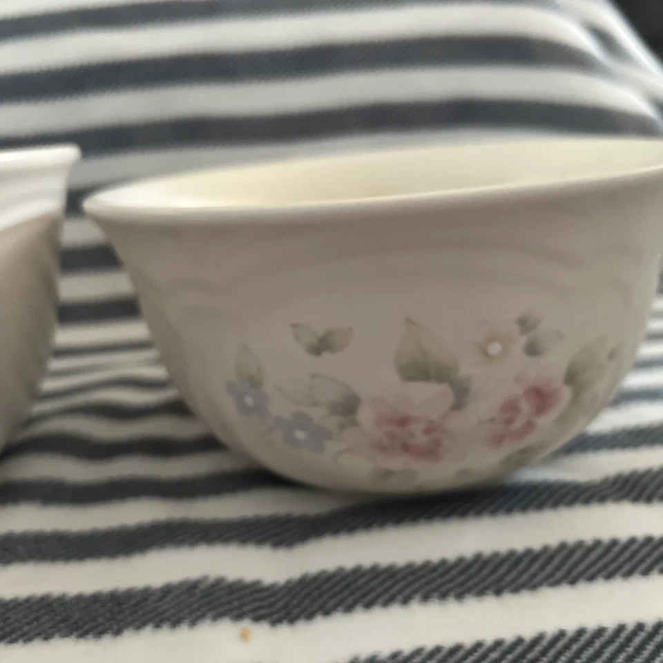 Pfaltzgraff Pastel Floral Porcelain Bowl Set Of 2 - Image 1 of 4