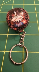Vintage Las Vegas Graphic Baseball Souvenir Keychain, B2b2 - Picture 1 of 2