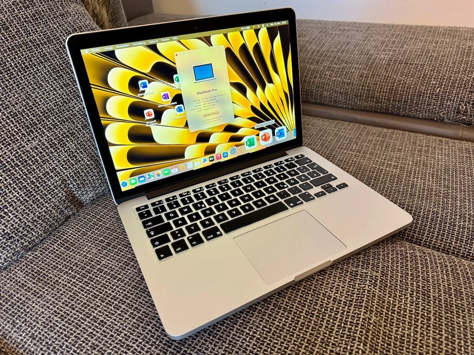 MacBook Pro 13 Retina | 8GB RAM | i5 | 256GB SSD | Sequoia | MS Office 2024 - Bild 1 von 4