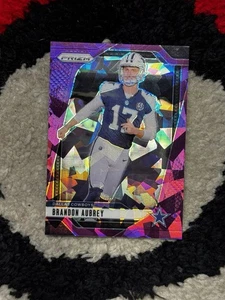 2024 PANINI PRIZM BRANDON AUBREY #79 PURPLE CRACKED ICE #'D/225 COWBOYS - Foto 1 di 2