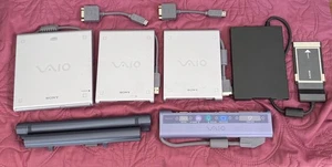 ORIGINAL Sony VAIO Zubehör PCGA für PCG-C1 CD Laufwerk Floppy Disc  KONVOLUT Lot - Afbeelding 1 van 10