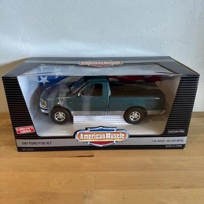 ERTL American Muscle 1997 Ford F150 XLT 1/18 Scale Die-Cast  Green NEW - Image 1 of 4