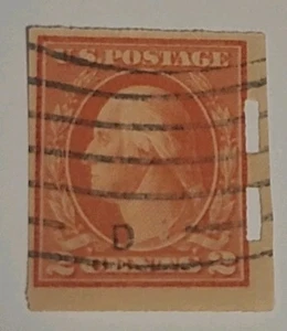 1916-17 #482 Washington Imperforate Unwatermarked Stamp 2¢ - Picture 1 of 2
